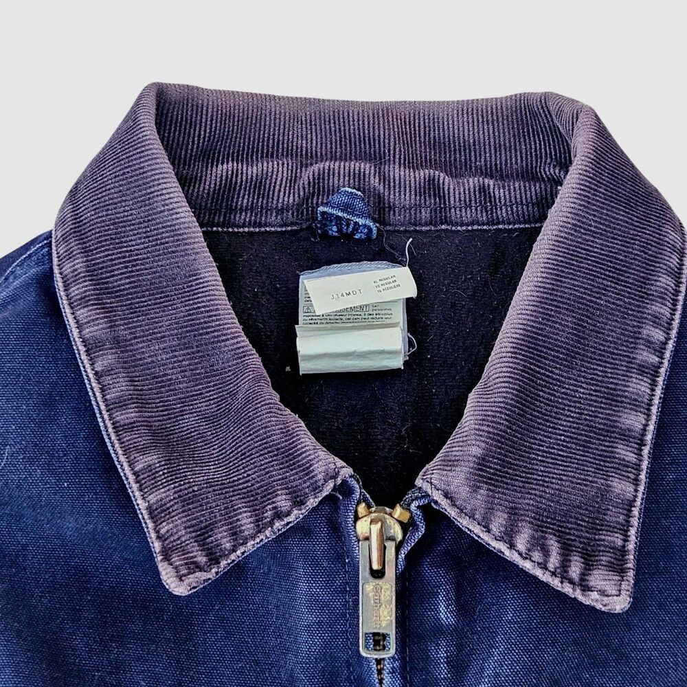 Carhartt Jacket Santa Fe J14MDT Midnight Blue Size XL Distressed Vintage Fade - Picture 5 of 16